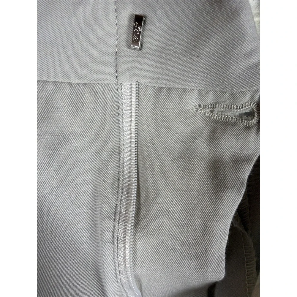 Lands End Mens 44 Regular Pleated Dress Pants Taupe Gray